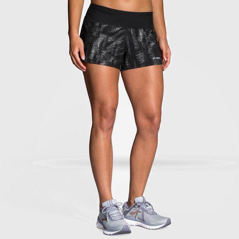 Brooks Chaser 3 Womens Running Shorts - Grey - Philippines (095623CQY)